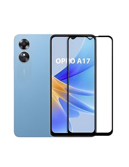 Helmet Diamond Glass 5D Oppo A17, Black