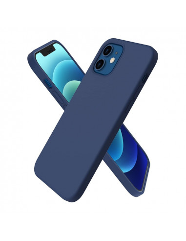 Helmet Case Liquid Silicone iPhone 12 Mini, Navy Blue