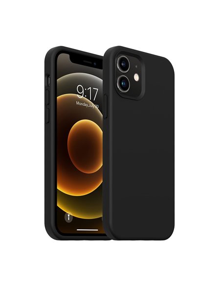 Helmet Case Liquid Silicone iPhone 12 Mini, Black
