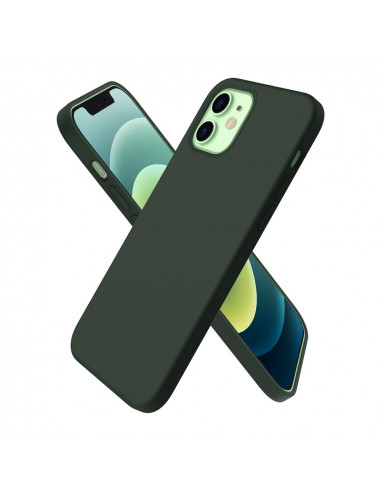 Helmet Case Liquid Silicone iPhone 12 Mini, Green