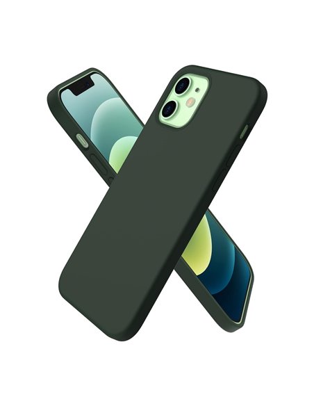 Helmet Case Liquid Silicone iPhone 12 Mini, Green