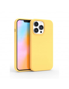 Helmet Case Liquid Silicone iPhone 12 Pro Max, Yellow 2