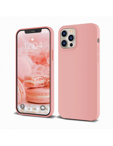 Helmet Case Liquid Silicone iPhone 12 Pro Max, Rose