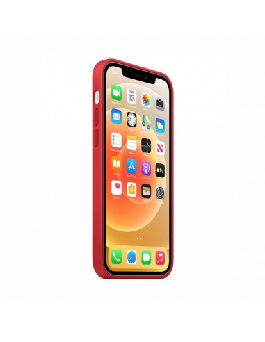 Helmet Case Liquid Silicone iPhone 12, Red