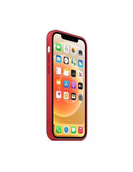 Helmet Case Liquid Silicone iPhone 12, Red
