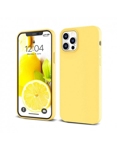 Helmet Case Liquid Silicone iPhone 12 Pro, Yellow