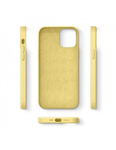 Helmet Case Liquid Silicone iPhone 12 Pro, Yellow