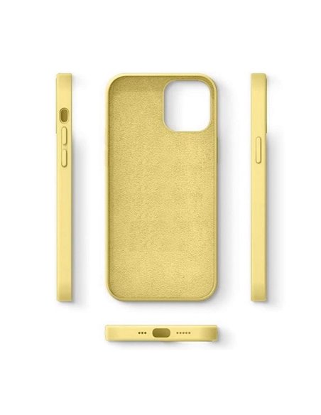 Helmet Case Liquid Silicone iPhone 12 Pro, Yellow