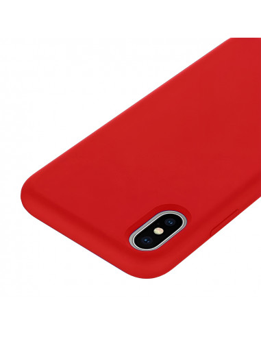 Helmet Case Liquid Silicone iPhone Xs Max, Red