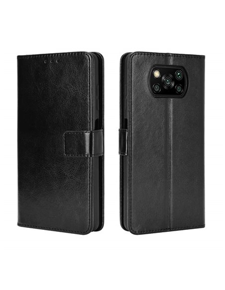 Helmet Case Shell Flip Xiaomi Poco X3, Black