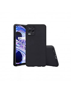Helmet Case Liquid Silicon Realme 8, Black