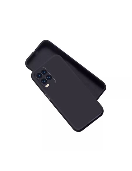 Helmet Case Liquid Silicon Realme 8, Black