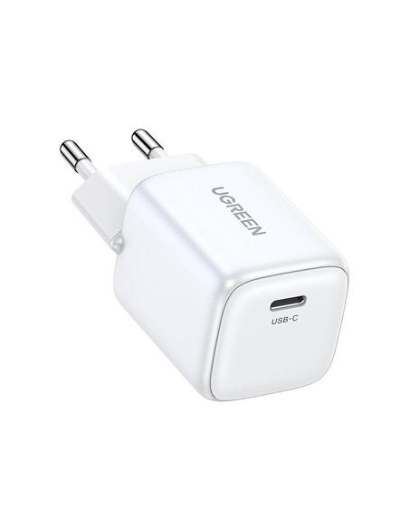 UGREEN Nexode GaN Charger 1xType-C 30W CD319, White