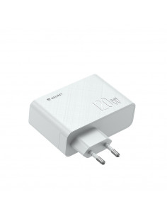 Helmet Wall Charger GaN 1*USB-A+2*Type-C 120W 6A, White 2