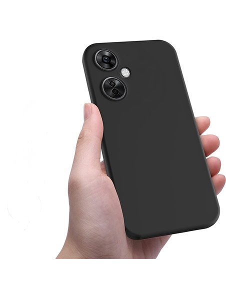 Helmet Case Liquid Silicone OnePlus CE3 Lite, Black