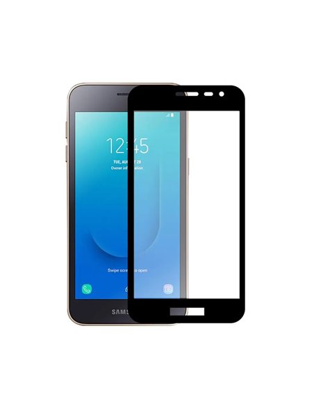 Helmet Diamond Glass 4D Samsung J2 Core, Black