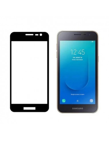 Helmet Diamond Glass 4D Samsung J2 Core, Black