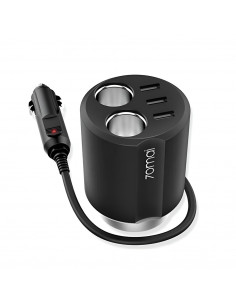 70Mai Car Charger 3xUSB 6A Cigarette Lighter Socket Pro, Black