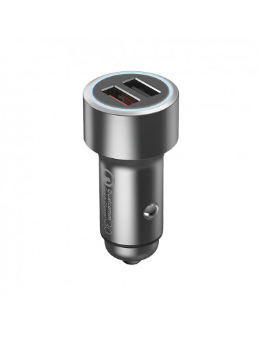 70mai Car Charger 2xUSB QC3.0 2.4A/1A, Silver