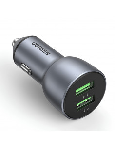 UGREEN Car Charger 2*USB-A Aluminum 3A 36W, Grey 2