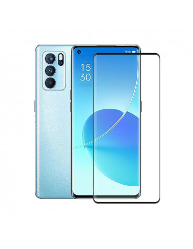 Helmet Diamond Glass 4D Oppo Reno 6 Pro 5G, Black