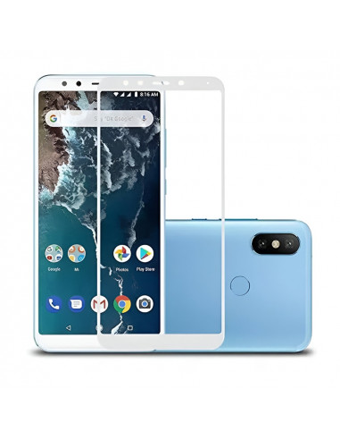 Helmet Diamond Glass 4D Xiaomi MI A2 (MI 6X), White