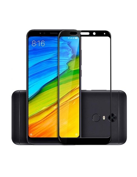 Helmet Glass Full Coverage 2.5D Frame Xiaomi Redmi 5, Black