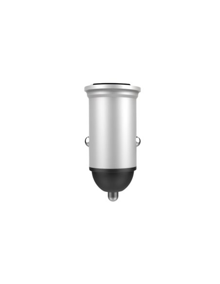 Helmet Car Charger 2xUSB 2.4A, Silver