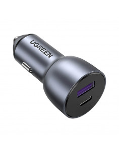 UGREEN Car Charger 1*USB-A+1*Type-C Aluminum 3A 60W, Grey 2