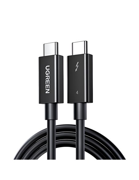 UGREEN Cable Type-C to Type-C Thunderbolt 4, 40Gbps, 0.8m US501, Black
