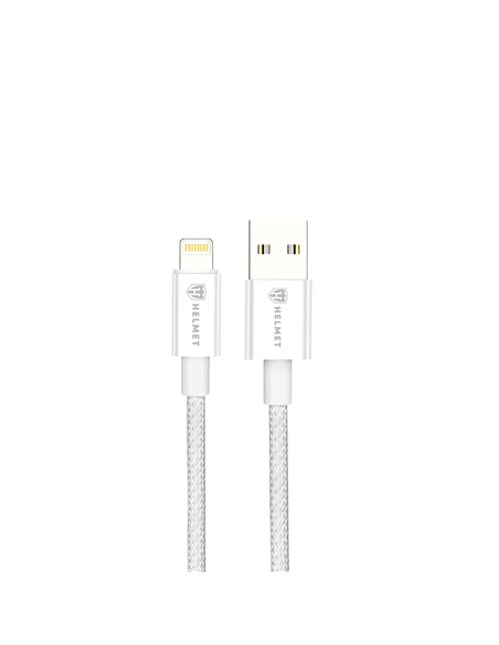 Helmet Cable USB to Lightning 20W 1.5M Nylon Series, Grey