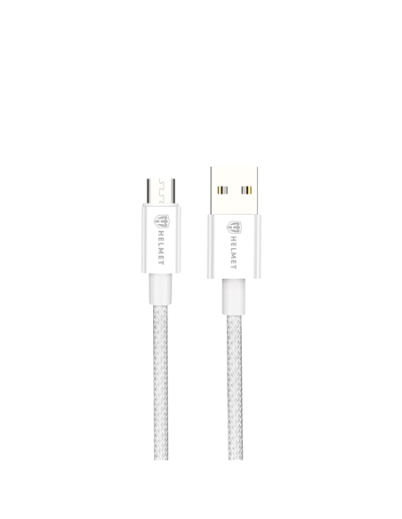 Helmet Cable USB to Micro-USB 20W 1.5M Nylon Series, Grey
