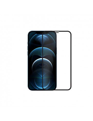 Helmet Diamond Glass 4D Frame iPhone 12 Pro Max, Black