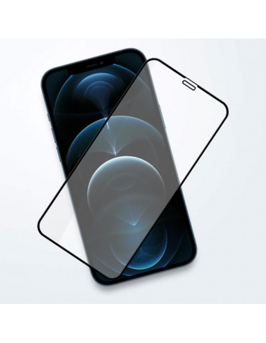 Helmet Diamond Glass 5D iPhone 12/12 Pro, Black