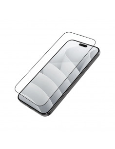 Helmet Diamond Glass 5D iPhone 15, Black 2