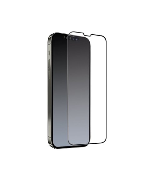 Helmet Diamond Glass 4D Frame iPhone 14 Plus/13 Pro Max, Black (V2)