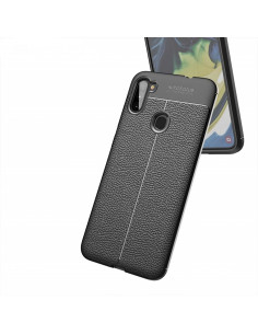Helmet Case Leather Texture Samsung A11, Black