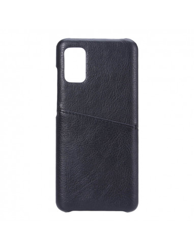 Helmet Case with Pocket Leather Samsung A41, Black