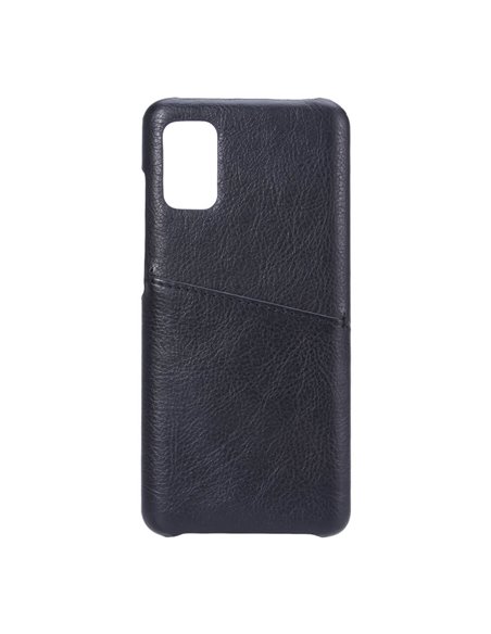 Helmet Case with Pocket Leather Samsung A41, Black