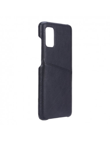 Helmet Case with Pocket Leather Samsung A41, Black