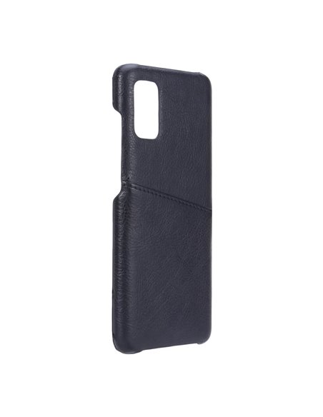 Helmet Case with Pocket Leather Samsung A41, Black