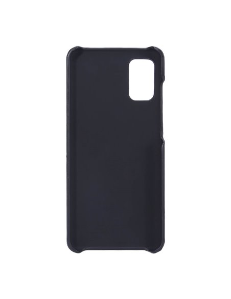 Helmet Case with Pocket Leather Samsung A41, Black