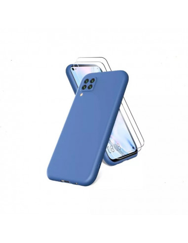 Helmet Case Liquid Silicone Huawei P40 Lite, Blue
