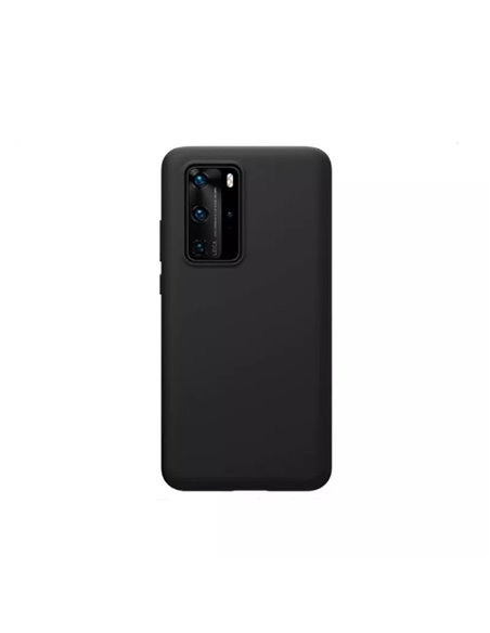Helmet Case Liquid Silicone Huawei P40, Black
