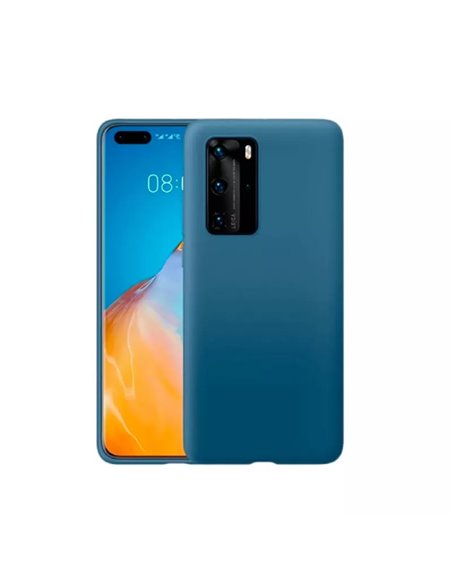 Helmet Case Liquid Silicone Huawei P40, Blue