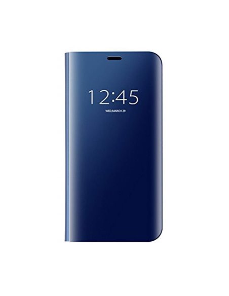 Helmet Case Mirror Flip Xiaomi Redmi 7, Dark Blue