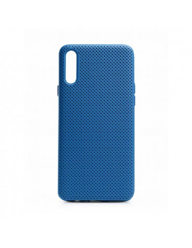 Helmet Case Liquid Silicone Grid Samsung A50S, Blue