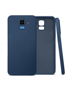 Helmet Case TPU Suede Samsung J6 (2018), Dark Blue