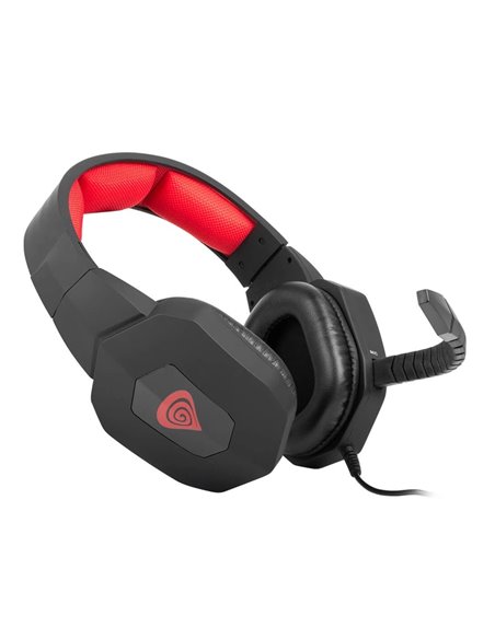 Genesis Headset Argon 400, Stereo, Black-Red