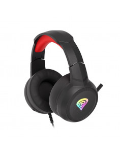 Genesis Headset Neon 200, Stereo, Microphone, RGB Backlight, Black-Red 2
